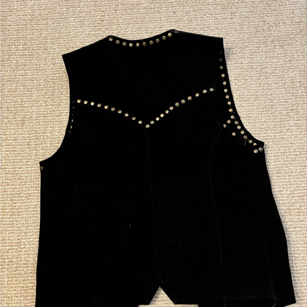 Black Studded Women's Vest